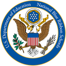 Text Reads: US Department of Education National Blue Ribbon School